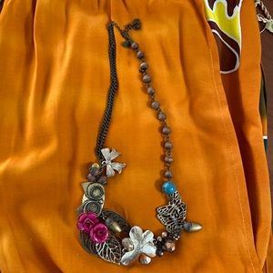 Cookie Lee statement pc necklace 20” euc